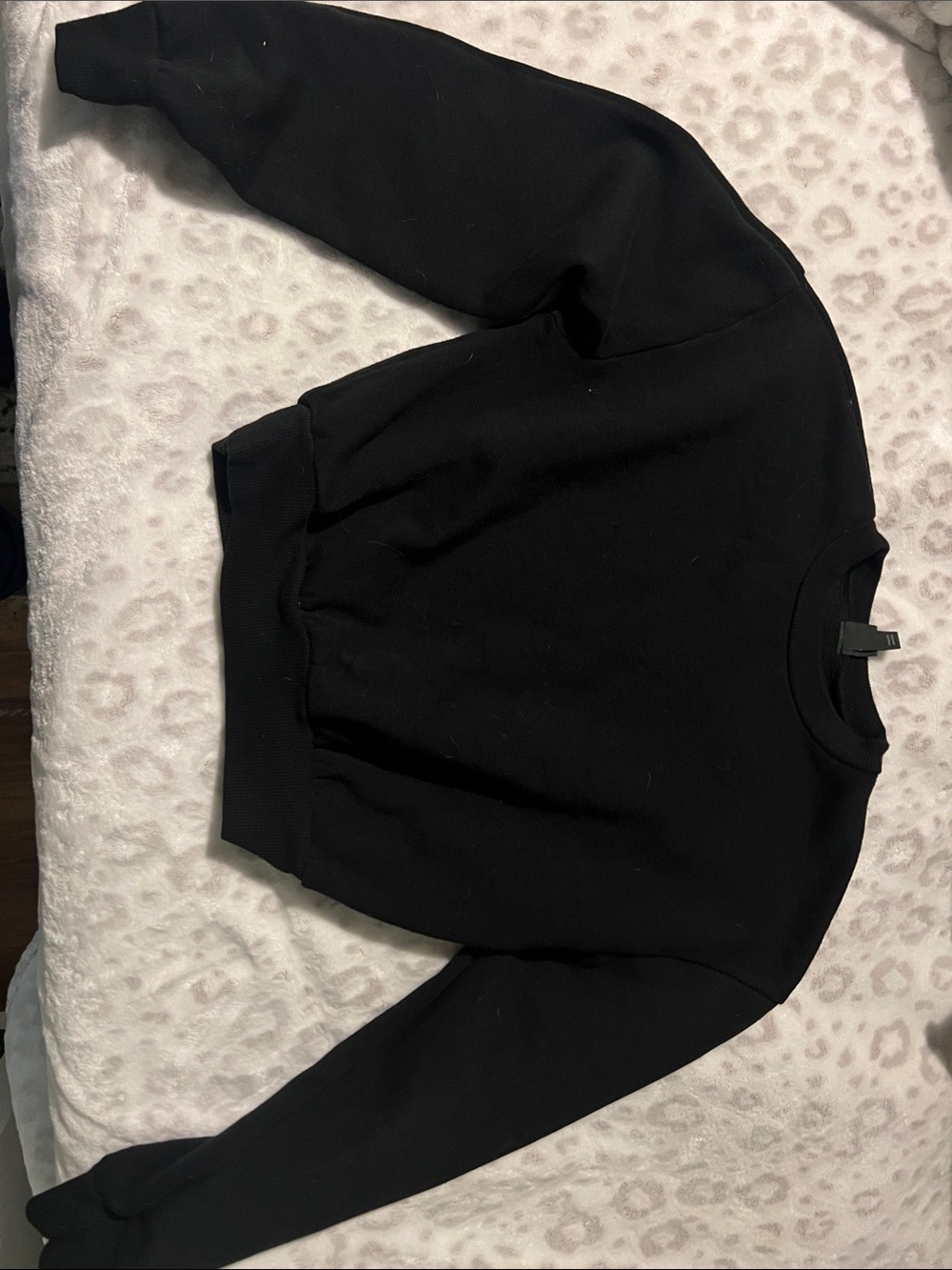 wild fable Black Cropped Sweatshirt